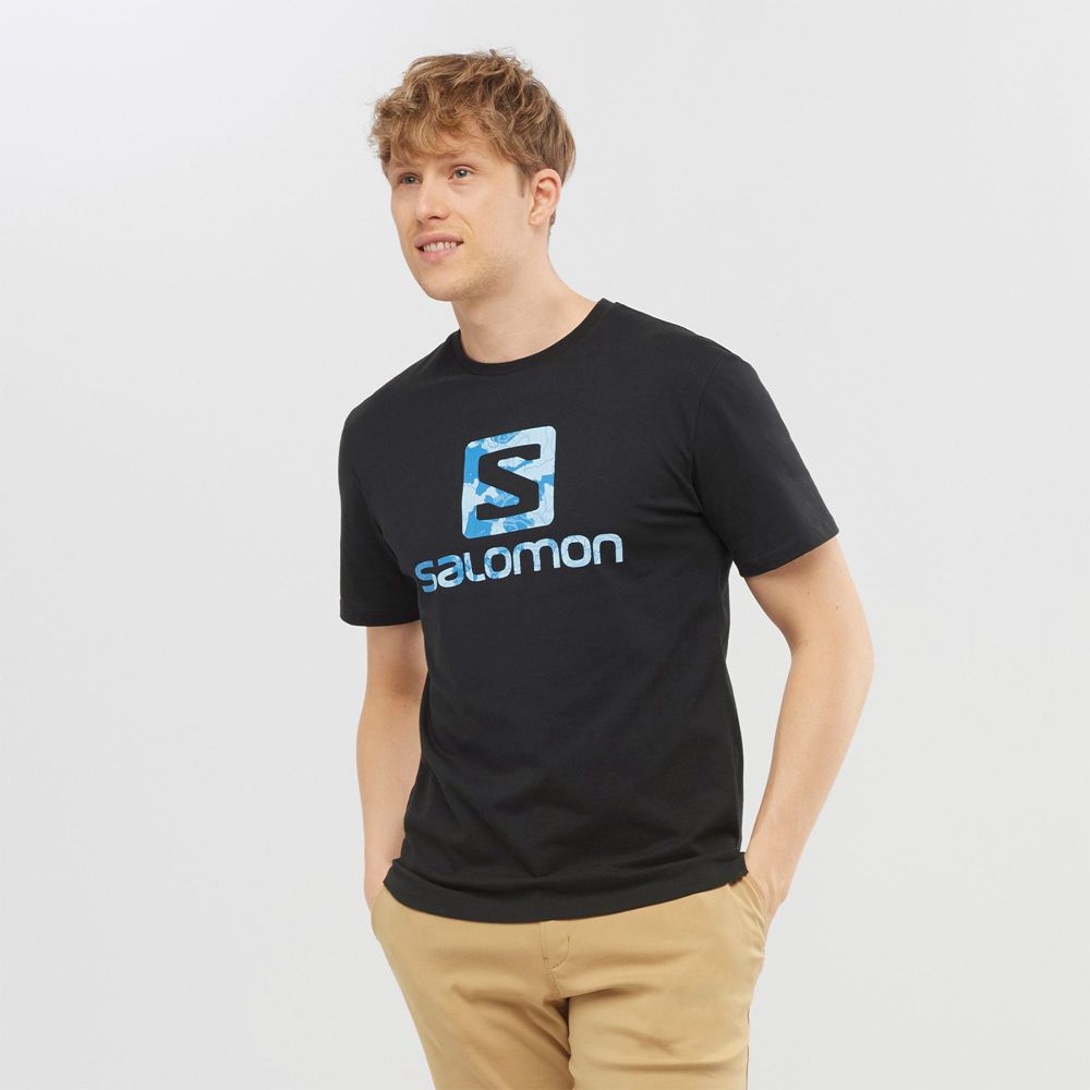 Salomon T-Shirts Herre Sort - OUTLIFE LOGO (SWMRE-0956)